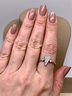 *Кольцо р.19 Белый Фианит Микро Вставки арт. MP-R90001-X-W-X-X-W-877 вес 2,64 г - фото 323677 *Кольцо р.19 Белый Фианит Микро Вставки арт. MP-R90001-X-W-X-X-W-877 вес 2,64 г - фото 323677