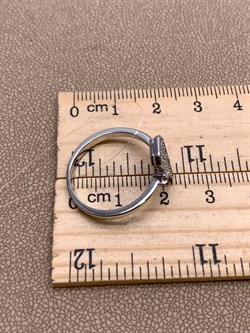 *Кольцо р.19 Белый Фианит Микро Вставки арт. MP-R90001-X-W-X-X-W-877 вес 2,64 г - фото 323680 *Кольцо р.19 Белый Фианит Микро Вставки арт. MP-R90001-X-W-X-X-W-877 вес 2,64 г - фото 323680