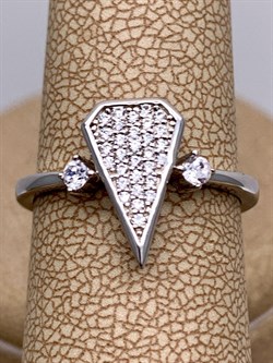 *Кольцо р.17 Белый Фианит Микро Вставки арт. MP-R10010-X-W-X-X-W-160 вес 2,64 г - фото 323686 *Кольцо р.17 Белый Фианит Микро Вставки арт. MP-R10010-X-W-X-X-W-160 вес 2,64 г - фото 323686