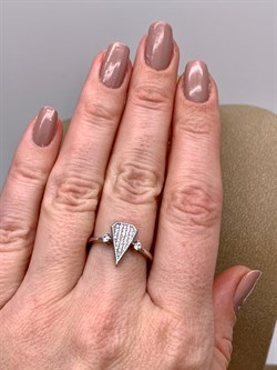 *Кольцо р.17 Белый Фианит Микро Вставки арт. MP-R10010-X-W-X-X-W-160 вес 2,64 г - фото 323687 *Кольцо р.17 Белый Фианит Микро Вставки арт. MP-R10010-X-W-X-X-W-160 вес 2,64 г - фото 323687