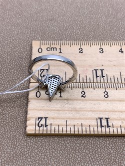 *Кольцо р.17 Белый Фианит Микро Вставки арт. MP-R10010-X-W-X-X-W-160 вес 2,64 г - фото 323688 *Кольцо р.17 Белый Фианит Микро Вставки арт. MP-R10010-X-W-X-X-W-160 вес 2,64 г - фото 323688