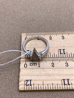 *Кольцо р.17 Белый Фианит Микро Вставки арт. MP-R10010-X-W-X-X-W-160 вес 2,64 г - фото 323689 *Кольцо р.17 Белый Фианит Микро Вставки арт. MP-R10010-X-W-X-X-W-160 вес 2,64 г - фото 323689