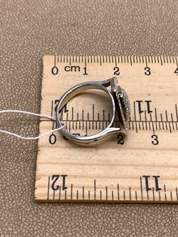 *Кольцо р.16,5 Белый Фианит Микро Вставки арт. MP-R00052-X-W-X-X-W-262 вес 3,8 г - фото 323725 *Кольцо р.16,5 Белый Фианит Микро Вставки арт. MP-R00052-X-W-X-X-W-262 вес 3,8 г - фото 323725