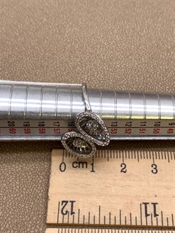 *Кольцо р.17,5 Белый Фианит арт. MP-R00395-X-W-X-X-W-17,5-947 вес 3 г - фото 323733