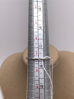 *Кольцо р.17,5 Белый Фианит арт. MP-R00395-X-W-X-X-W-17,5-947 вес 3 г - фото 323734