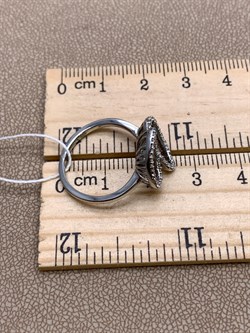 *Кольцо р.16,5 Белый Фианит арт. MP-R00395-X-W-X-X-W-16,5-984 вес 3 г - фото 323753