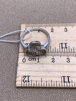 *Кольцо р.18 Белый Фианит Микро Встави арт. MP-R90002-X-W-X-X-W-18-965 вес 3,5 г - фото 323760