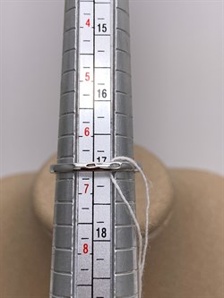 *Кольцо р.17 Белый Фианит Микро Встави арт. MP-R90002-X-W-X-X-W-17-886 вес 3,5 г - фото 323764