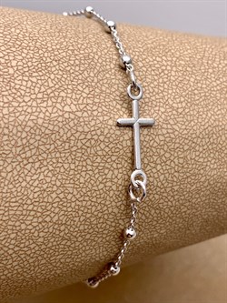 *Браслет р.19 Розарий с подвеской Роло гладкая шарики арт. 0300R16686L19-292, (Вес 1,7 г) - фото 323784 *Браслет р.19 Розарий с подвеской Роло гладкая шарики арт. 0300R16686L19-292, (Вес 1,7 г) - фото 323784