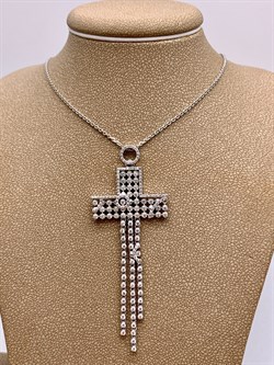 *Колье р.45-50-55 Белый Фианит цв Белое арт. 06-1-135-0001-031-009 вес 11 г - фото 324066 *Колье р.45-50-55 Белый Фианит цв Белое арт. 06-1-135-0001-031-009 вес 11 г - фото 324066