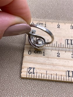 *Кольцо р.17 Белый Жемчуг д.7*7,5мм арт. Ж1161р-922 Вес 2,94 г - фото 324254 *Кольцо р.17 Белый Жемчуг д.7*7,5мм арт. Ж1161р-922 Вес 2,94 г - фото 324254