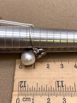 *Кольцо р.18,5 Белый Жемчуг д.10*10,5мм арт. 1.0165.0.b-787 Вес 3,45 г - фото 324258 *Кольцо р.18,5 Белый Жемчуг д.10*10,5мм арт. 1.0165.0.b-787 Вес 3,45 г - фото 324258