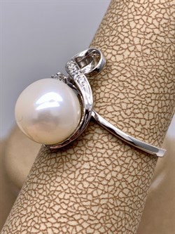 *Кольцо р.18,5 Белый Жемчуг д.10*10,5мм арт. 1.0165.0.b-787 Вес 3,45 г - фото 324261 *Кольцо р.18,5 Белый Жемчуг д.10*10,5мм арт. 1.0165.0.b-787 Вес 3,45 г - фото 324261