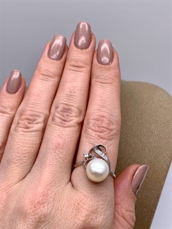 *Кольцо р.18,5 Белый Жемчуг д.10*10,5мм арт. 1.0165.0.b-787 Вес 3,45 г - фото 324263 *Кольцо р.18,5 Белый Жемчуг д.10*10,5мм арт. 1.0165.0.b-787 Вес 3,45 г - фото 324263