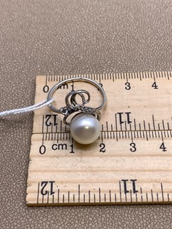 *Кольцо р.18,5 Белый Жемчуг д.10*10,5мм арт. 1.0165.0.b-787 Вес 3,45 г - фото 324265 *Кольцо р.18,5 Белый Жемчуг д.10*10,5мм арт. 1.0165.0.b-787 Вес 3,45 г - фото 324265