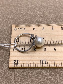 *Кольцо р.18,5 Белый Жемчуг д.10*10,5мм арт. 1.0165.0.b-787 Вес 3,45 г - фото 324266 *Кольцо р.18,5 Белый Жемчуг д.10*10,5мм арт. 1.0165.0.b-787 Вес 3,45 г - фото 324266