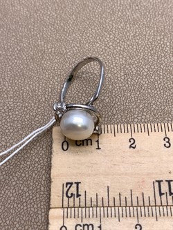 *Кольцо р.17,5 Белый Жемчуг д.9,5*10мм арт. 1.0373.0.b-119 Вес 3,09 г - фото 324275 *Кольцо р.17,5 Белый Жемчуг д.9,5*10мм арт. 1.0373.0.b-119 Вес 3,09 г - фото 324275