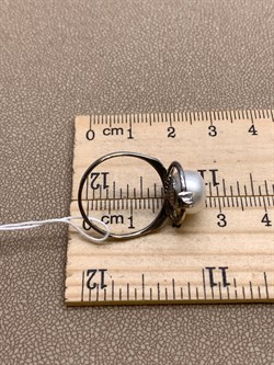 *Кольцо р.17,5 Белый Жемчуг д.9,5*10мм арт. 1.0373.0.b-119 Вес 3,09 г - фото 324276 *Кольцо р.17,5 Белый Жемчуг д.9,5*10мм арт. 1.0373.0.b-119 Вес 3,09 г - фото 324276