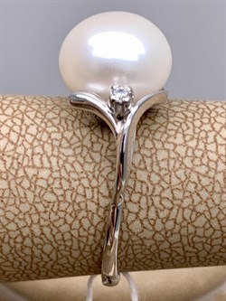 *Кольцо р.18,5 Белый Жемчуг д.10,5*11мм арт. 1.0856.0.b-925 Вес 3,35 г - фото 324291 *Кольцо р.18,5 Белый Жемчуг д.10,5*11мм арт. 1.0856.0.b-925 Вес 3,35 г - фото 324291