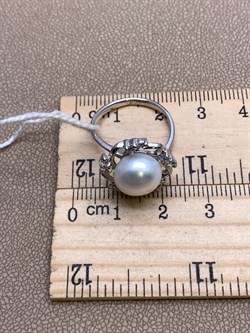 *Кольцо р.17 Белый Жемчуг д.10*10,5мм арт. 1.0365.0.b-288 Вес 3,97 г - фото 324345 *Кольцо р.17 Белый Жемчуг д.10*10,5мм арт. 1.0365.0.b-288 Вес 3,97 г - фото 324345