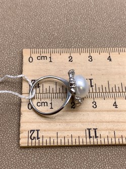 *Кольцо р.17 Белый Жемчуг д.10*10,5мм арт. 1.0365.0.b-288 Вес 3,97 г - фото 324346 *Кольцо р.17 Белый Жемчуг д.10*10,5мм арт. 1.0365.0.b-288 Вес 3,97 г - фото 324346