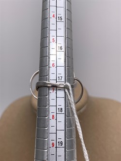 *Кольцо р.17 Белый Жемчуг д.12*12,5мм арт. 1.0432.0.b-378 Вес 6,83 г - фото 324349