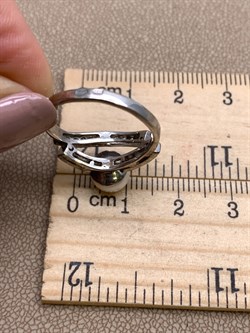 *Кольцо р.17,5 Белый Жемчуг д.7,5*8мм арт. Ж1657р-209 Вес 3,05 г - фото 324386 *Кольцо р.17,5 Белый Жемчуг д.7,5*8мм арт. Ж1657р-209 Вес 3,05 г - фото 324386