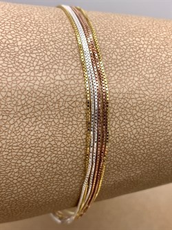 *Браслет р.18 Коробочка облегченная 6 рядов арт. 140251YZS040L18-397 (Вес 3,2 г) - фото 324535 *Браслет р.18 Коробочка облегченная 6 рядов арт. 140251YZS040L18-397 (Вес 3,2 г) - фото 324535