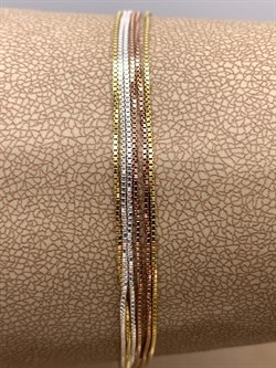 *Браслет р.18 Коробочка облегченная 6 рядов арт. 140251YZS040L18-397 (Вес 3,2 г) - фото 324536 *Браслет р.18 Коробочка облегченная 6 рядов арт. 140251YZS040L18-397 (Вес 3,2 г) - фото 324536