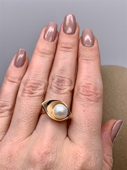 *Кольцо р.17,5 д.8-8,5 Белый Жемчуг цв Красное арт. 01-1-944-0500-010-801 вес 3,74 г - фото 324738 *Кольцо р.17,5 д.8-8,5 Белый Жемчуг цв Красное арт. 01-1-944-0500-010-801 вес 3,74 г - фото 324738