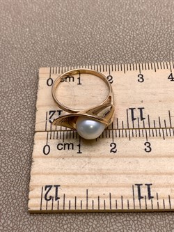 *Кольцо р.17,5 д.8-8,5 Белый Жемчуг цв Красное арт. 01-1-944-0500-010-801 вес 3,74 г - фото 324740 *Кольцо р.17,5 д.8-8,5 Белый Жемчуг цв Красное арт. 01-1-944-0500-010-801 вес 3,74 г - фото 324740