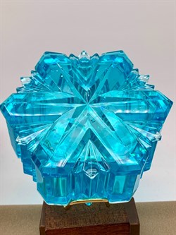 Шкатулка Снежинка р.9-4 см арт 251124 вес 149,13 Украшение для интерьера Ручная работа - фото 324829