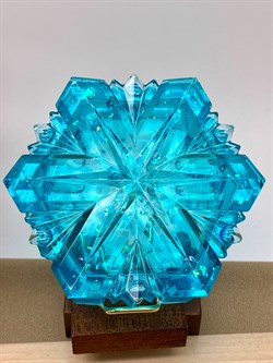 Шкатулка Снежинка р.9-4 см арт 251124 вес 149,13 Украшение для интерьера Ручная работа - фото 324830