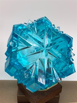 Шкатулка Снежинка р.9-4 см арт 251124 вес 149,13 Украшение для интерьера Ручная работа - фото 324832