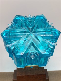 Шкатулка Снежинка р.9-4 см арт 251124 вес 149,13 Украшение для интерьера Ручная работа - фото 324834