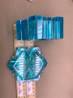 Шкатулка Снежинка р.9-4 см арт 251124 вес 149,13 Украшение для интерьера Ручная работа - фото 324836