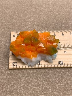 Айсберг магнит Оранжевый арт 271124 вес 20,7 гр Украшение для интерьера Ручная работа - фото 324855