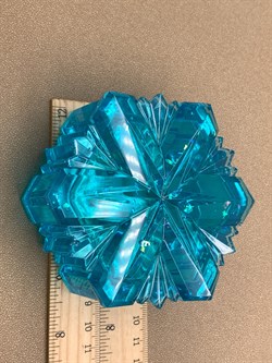 Шкатулка Снежинка р.9-4 см арт 051224 вес 145,6 гр Украшение для интерьера Ручная работа - фото 324913