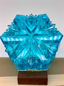 Шкатулка Снежинка р.9-4 см арт 051224 вес 145,6 гр Украшение для интерьера Ручная работа - фото 324918