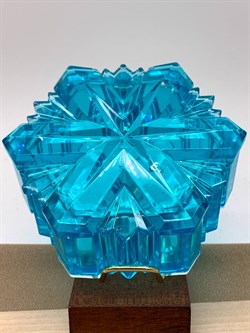 Шкатулка Снежинка р.9-4 см арт 051224 вес 145,6 гр Украшение для интерьера Ручная работа - фото 324919