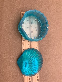 Шкатулка Ракушка р.7,5-3,5 см арт 071224 вес 115,23 гр Украшение для интерьера Ручная работа - фото 324937