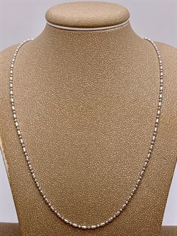 *Цепь р.55 Точка-Тире Перлина фантазийная шарики цилиндры арт. 5530R150L55-581, (Вес 3,7 г) - фото 325075