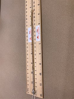 *Цепь р.40 Фантазия 3 ряда Перлина шарики арт. 280123YZR100L40+309, (Вес 4 г) - фото 325120