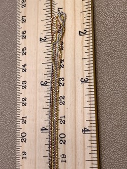 *Цепь р.50 Фантазия 3 ряда Перлина шарики арт. 280123YZR100L50+919, (Вес 4,7 г) - фото 325167