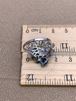 *Кольцо р.17 Голубой Топаз цв Белое арт. 01-2-287-21-209 вес 3,13 г - фото 325256 *Кольцо р.17 Голубой Топаз цв Белое арт. 01-2-287-21-209 вес 3,13 г - фото 325256