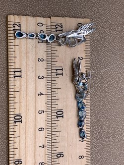 *Серьги Колибри Голубой Топаз Лондон цв Белое арт. 02-2-290-21-220 вес 6,76 г - фото 325266 *Серьги Колибри Голубой Топаз Лондон цв Белое арт. 02-2-290-21-220 вес 6,76 г - фото 325266