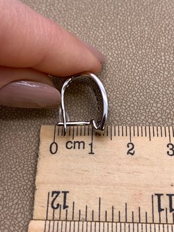 *Серьги Коньячный Фианит Микро Вставки арт. CZ-E895-3-X-WB-DB-X-DB-712 вес 4,7 г - фото 325612 *Серьги Коньячный Фианит Микро Вставки арт. CZ-E895-3-X-WB-DB-X-DB-712 вес 4,7 г - фото 325612