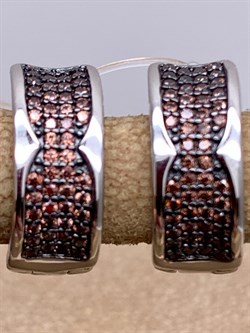 *Серьги Коньячный Фианит Микро Вставки арт. MP-E00805-X-WB-X-X-DB-811 вес 3,83 г - фото 325617 *Серьги Коньячный Фианит Микро Вставки арт. MP-E00805-X-WB-X-X-DB-811 вес 3,83 г - фото 325617