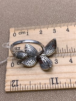 *Кольцо р.18,5 Коньячный Фианит Микро Вставки арт. CZ-R01803-X-WB-X-X-DB-691 вес 5,4 г - фото 325639