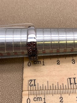 *Кольцо р.19 Коньячный Фианит Микро Вставки арт. SL-R00324-X-WB-DB-X-DB-594 вес 4,4 г - фото 325643